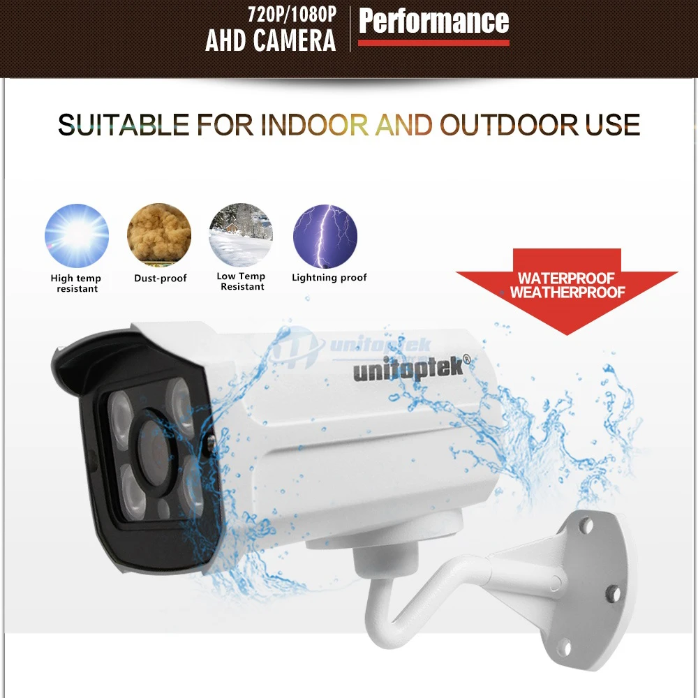 HD 720P 1080P AHD CCTV камера наружная Водонепроницаемая 4 шт. массив светодиодов ИК 20 м