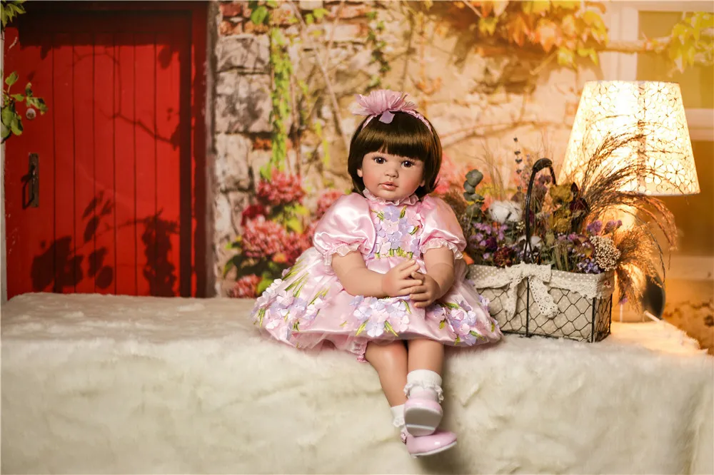 NPK 2" /61 см Высокое качество принцесса реборн младенцы кукла силиконовая кукла реборн Младенец Девочка Рождественский подарок игровой домик для сна игрушка