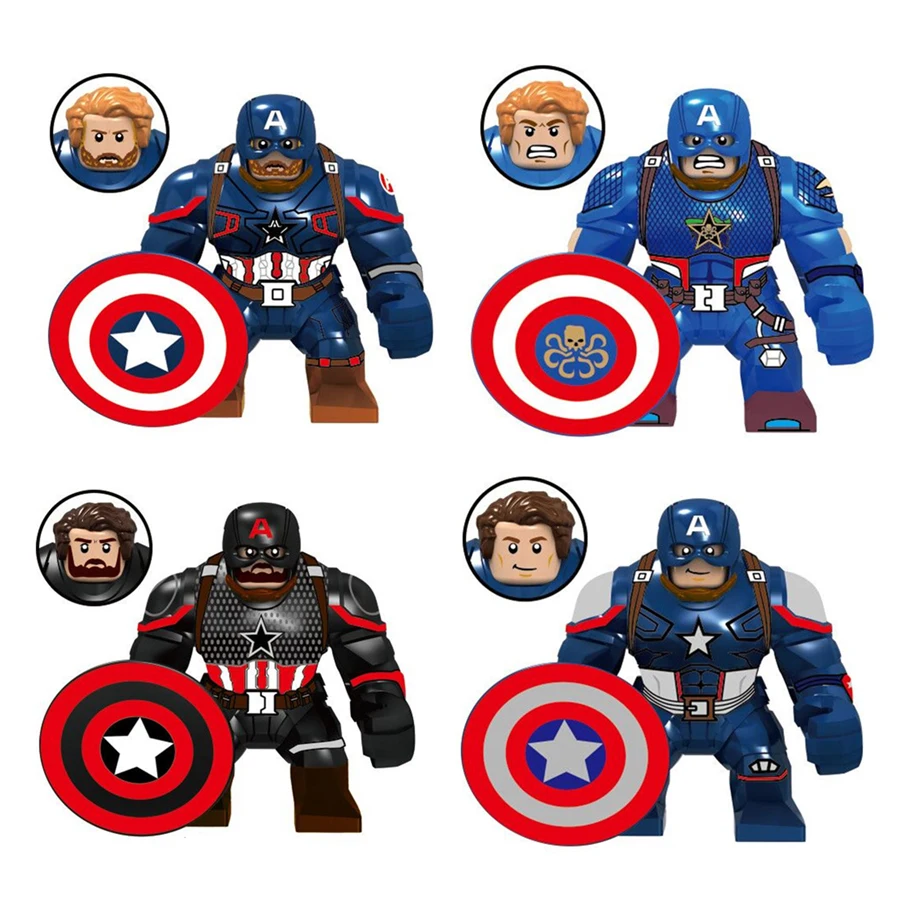 

2019 Marvel Avengers Endgame Super Heroes Captain America Thanos Figures Building Blocks Bricks Education Toys For Children Gift
