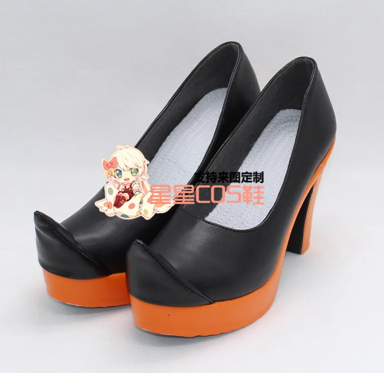 

LOL MOBA Da Ji Girls Black Short Halloween Cosplay Shoes Boots X002