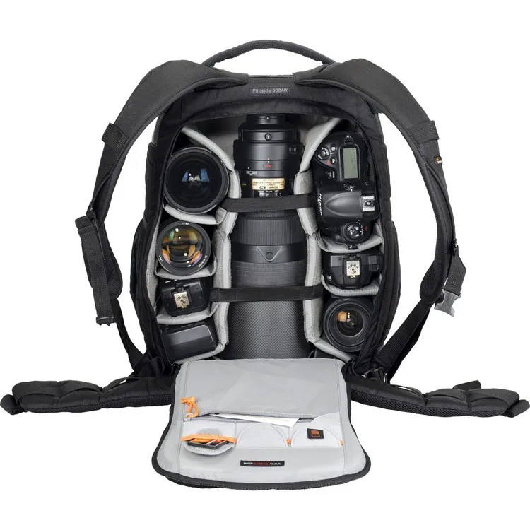 Lowepro Flipside 500 aw FS500 AW плечи камера сумка, рюкзак с системой Анти-Вор сумка для фотокамеры с дождевик