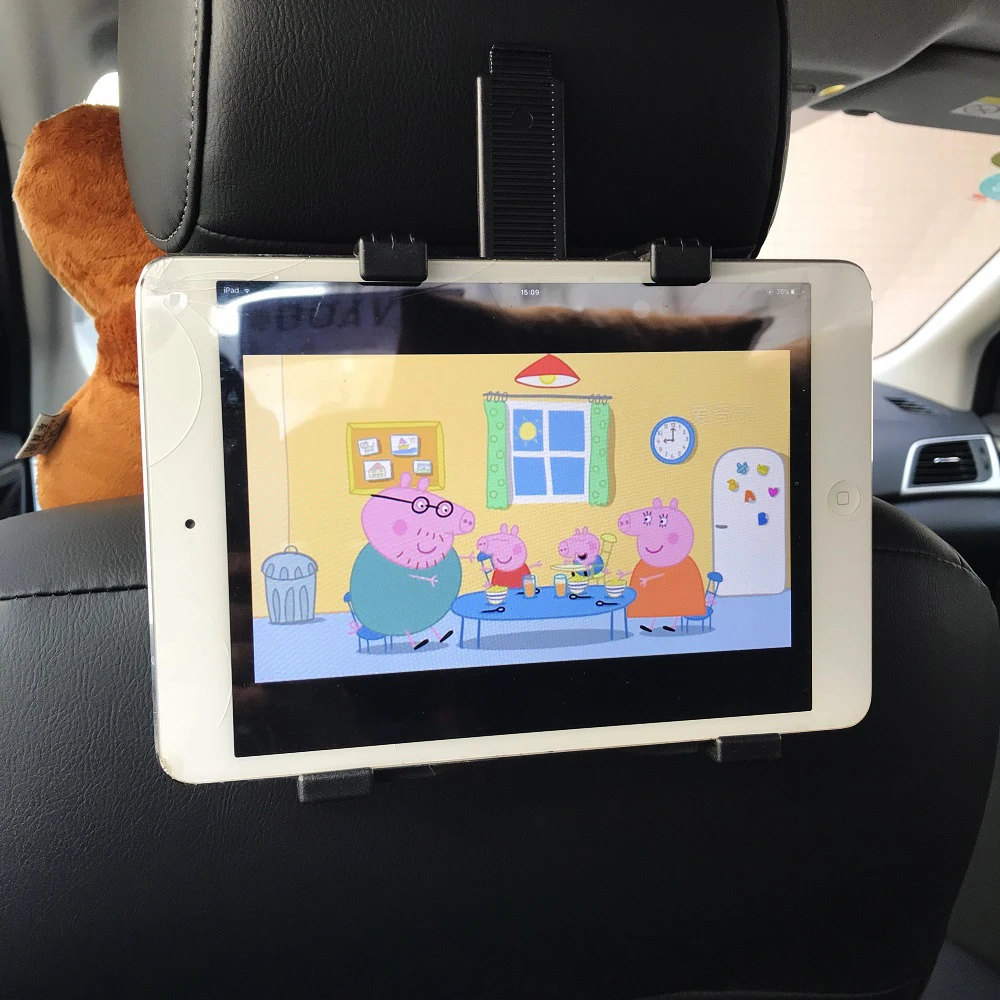 4-12" Universal Phone Tablet Holder Stand Car Mount Cradle 360 Rotatable  Back Seat