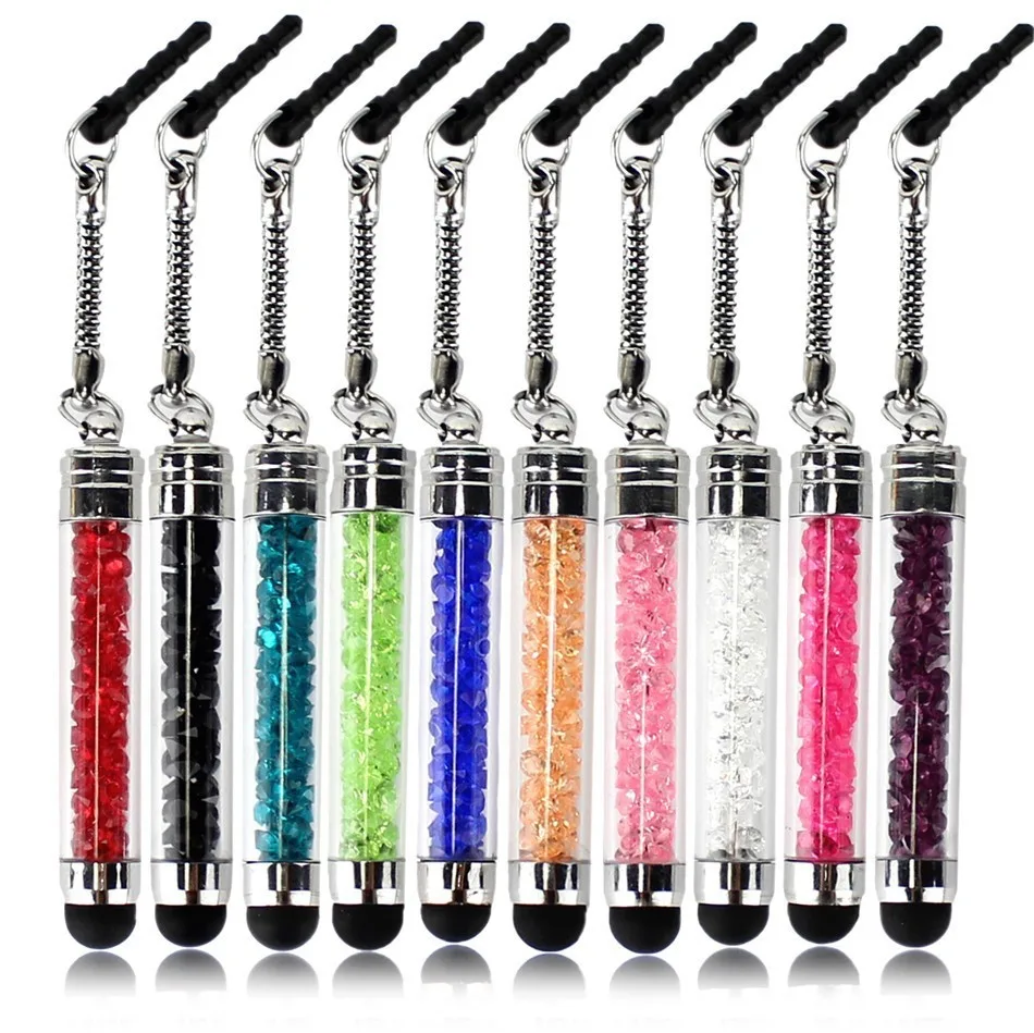 portable diamond crystal iPad and other equipment screen scratch resistant colour touch pen(9packs) | Электроника