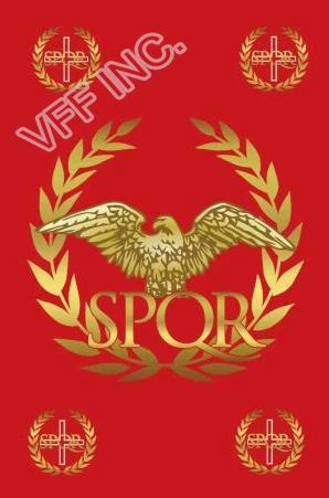 Senat Romawi barat Orang Roma SPQR Sejarah Flag Vertikal 