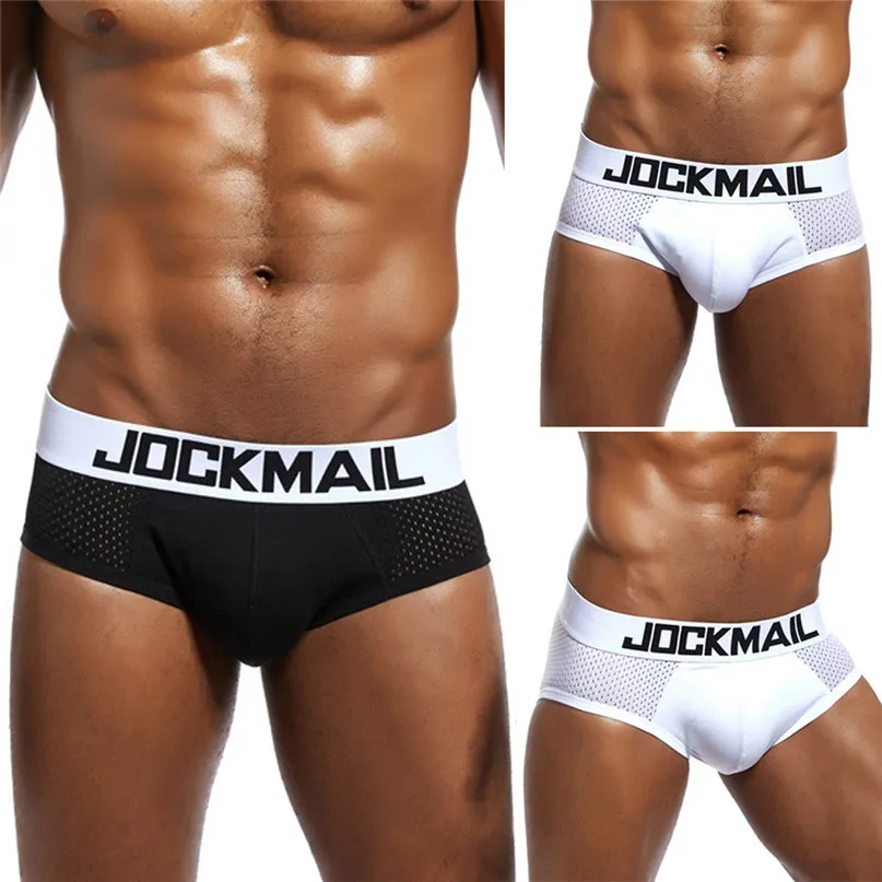 NEW Sexy Underwear Men Short Breathable Underpants Letter Pouch Soft Triangle Briefs Panties for sports fitness Swim (1)