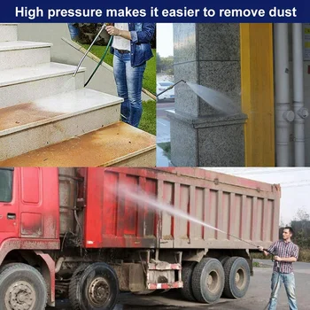 

Pressure Washer Extension Wand Set,Power Washer Lance With 6 Spray Nozzle Tips Design,30 Degrees Curved Rod,1/4 Inch Quick Con