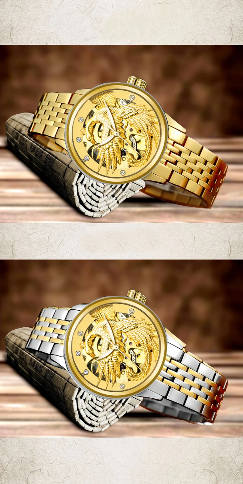 TEVISE Phoenix Women Watches Gold Luminous Automatic Self-Wind Watch Luxury Female Clock Mechanical Ladies Watches Waterproof (3)