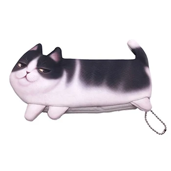 

3D Cute Girl Wallet Bag Animal Face Zip Mini Cat Coin Purses Plush Dog Cat Purse Children's Small Coins Pouch Hot