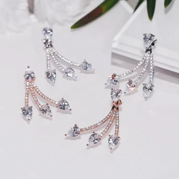 

Designer Fashion 925 Sterling Silver Jewelry 3A Cubic Zirconia Party Earring
