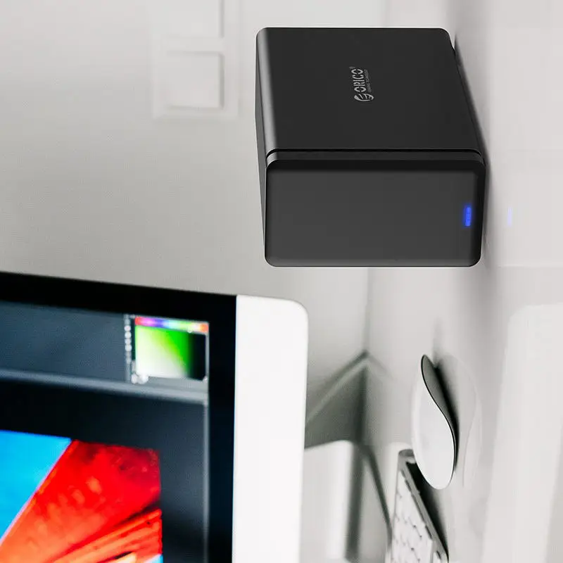  Funda de disco duro de tipo C Orico ss200c3 2 Bays con soporte para Raid Almacenamiento de 20Tb Usb