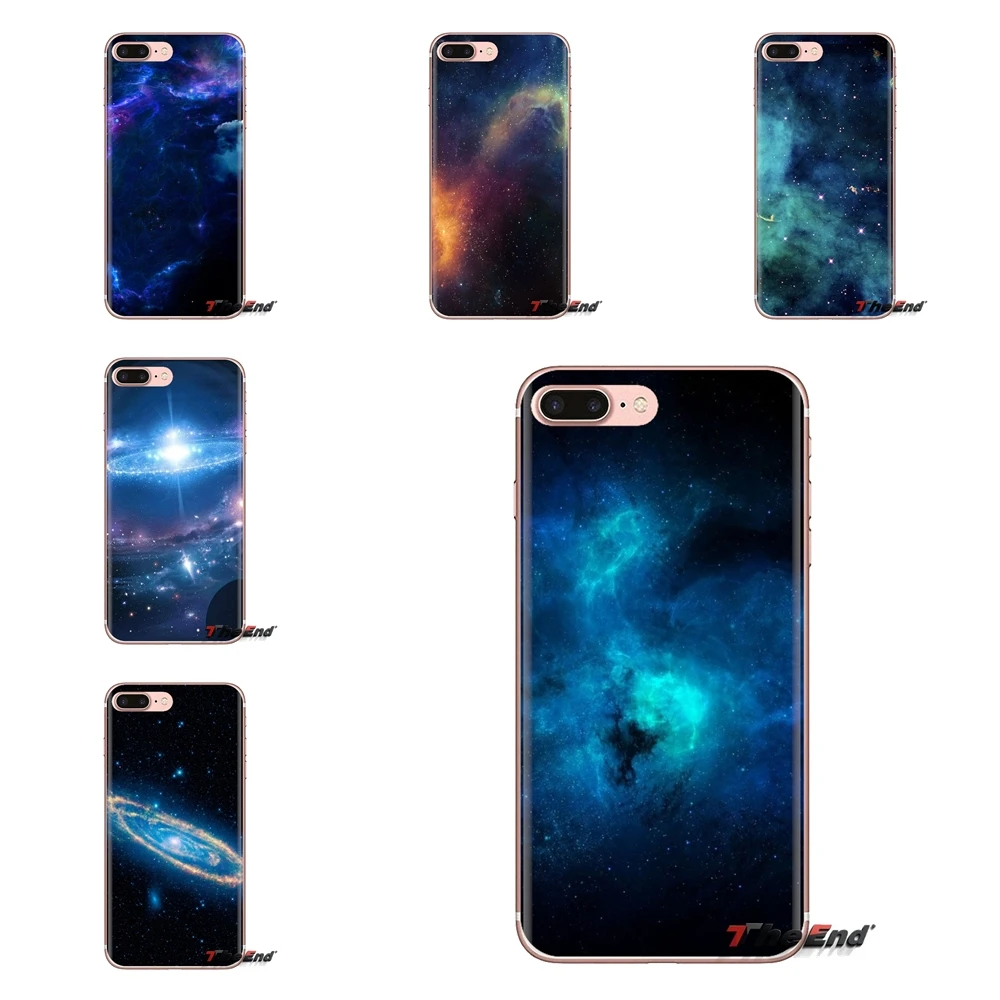 Мягкий прозрачный чехол для Huawei Nova 2 3 2i 3i Y6 Y7 Y9 Prime Pro GR3 GR5 2017 2018 2019 Y5II Y6II Blue Galaxy Starry sky
