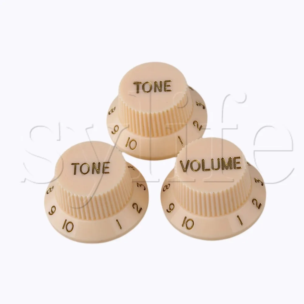 Electric Guitar Pickup Control Knob 1 Volume 2 Tone Creamin Guitar