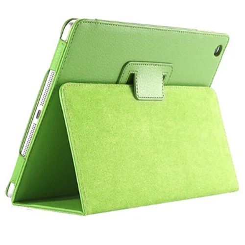 Для Apple ipad 2 3 4 чехол Авто Флип личи из искусственной кожи чехол для нового ipad 2 ipad 4 смарт-подставка держатель Чехол-книжка - Цвет: green