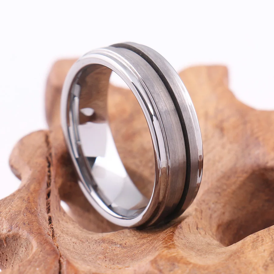 FASHION Jewelry Male Simple Style Accessories Top Grade Tungsten Steel Carbide Men Rings Hight Quality wholesale jewelry | Украшения и