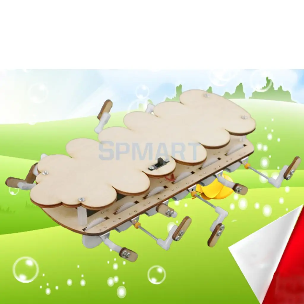 

DIY Assembly Electric Polypod Robot Model Kits Science Physics Mini Motor Circuit Toys Experiments Educational Teaching Aids
