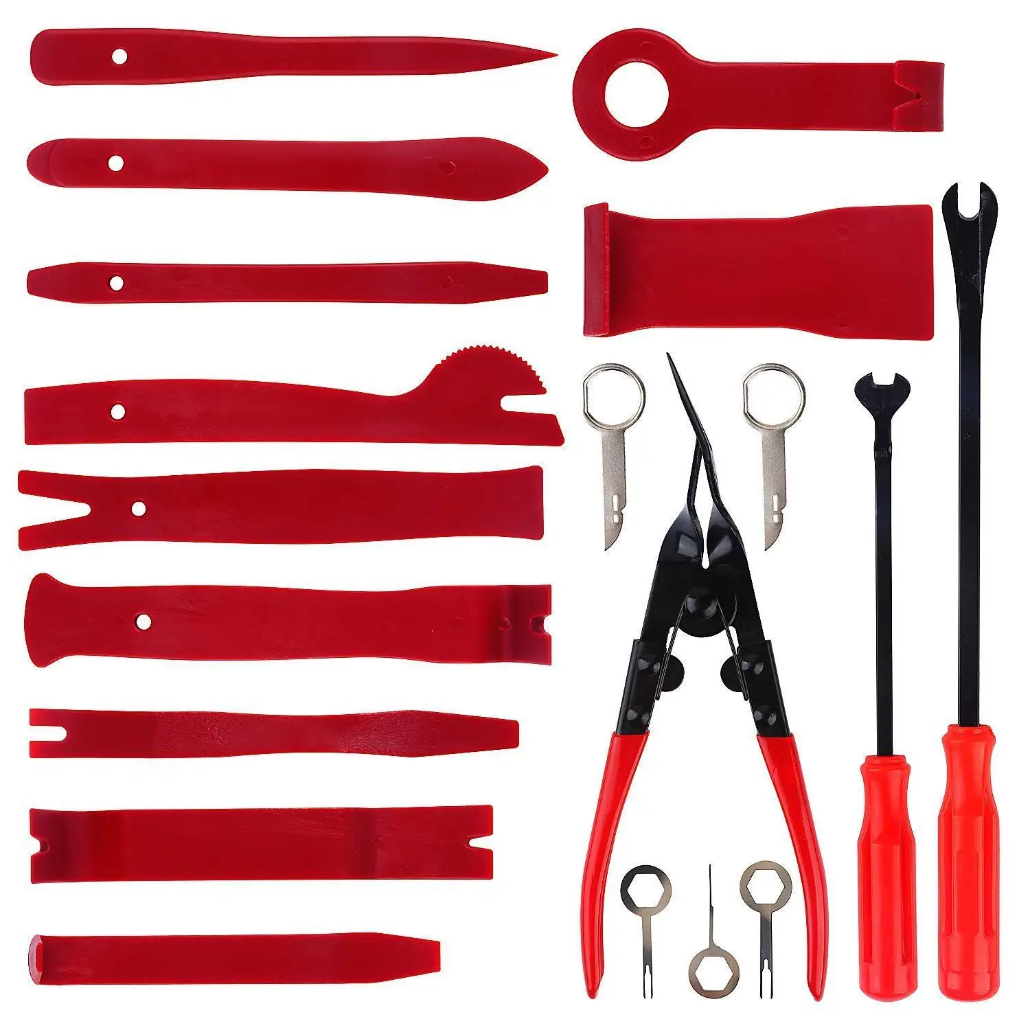 

19 pcs Trim Removal Tool Set , Car Panel Removal Tool, Auto Trim Removal Tool Kit with Storage Bag