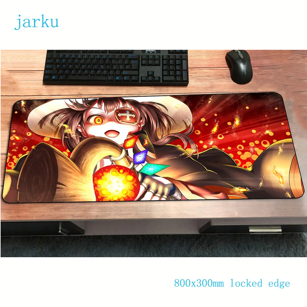  megumin mouse pad gamer Beautiful 800x300x2mm notbook mouse mat gaming mousepad Domineering pad mou