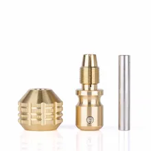 OCOOCOO SB008 личности резные Self-замок Grip татуировки Нескользящие Grip татуировки Tube Медь Татуировки Ручка-Золотой