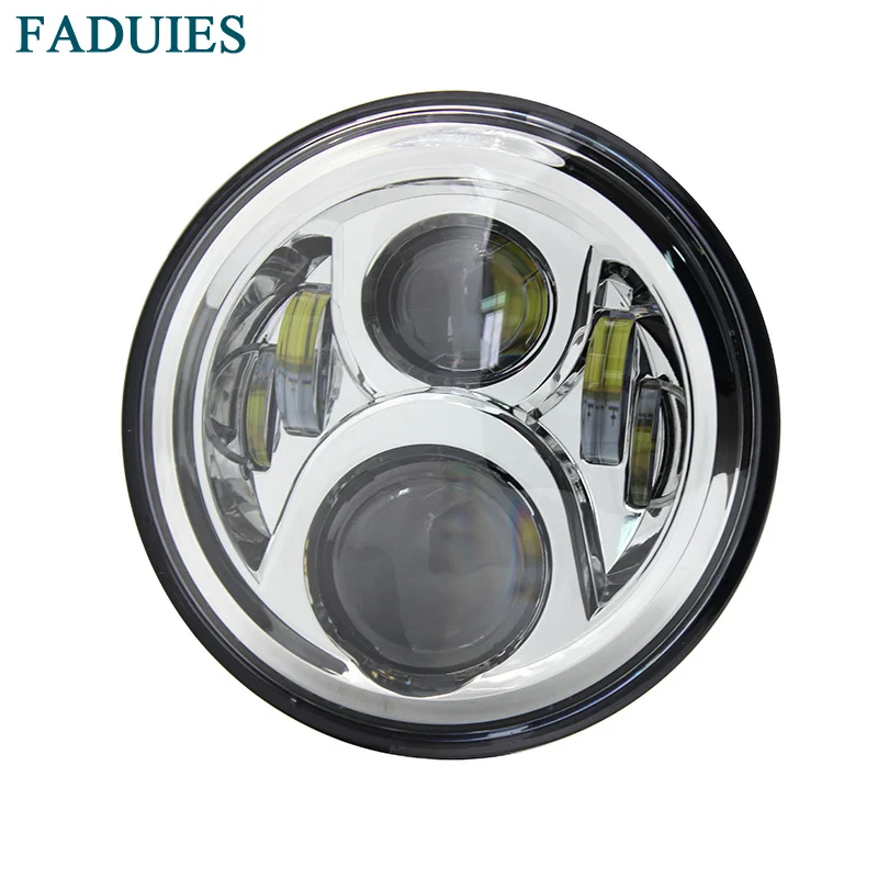 7 LED motorcycle headlight Lamp Fit Details about Cafe Racer Bobber Custom LED Phare Headlight Motos for Honda CB Classic (9)3