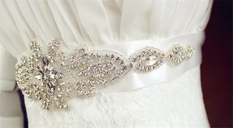 Мода кристалл свадебный пояс для невесты атласная лента прозрачное стекло Стразы Жемчуг пояс с бисером для невесты ремни дешевые