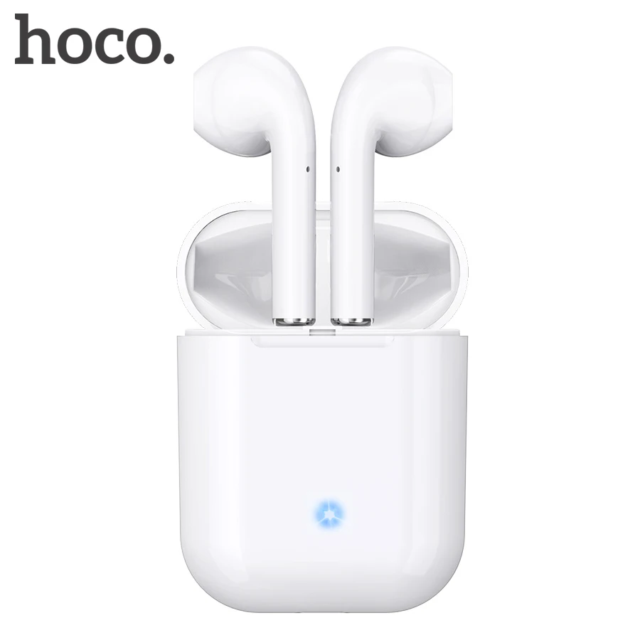 HOCO ES20 Plus Twins Bluetooth наушники 3D стерео звук истинные Беспроводные спортивные наушники с сенсорным управлением наушники с внешним аккумулятором