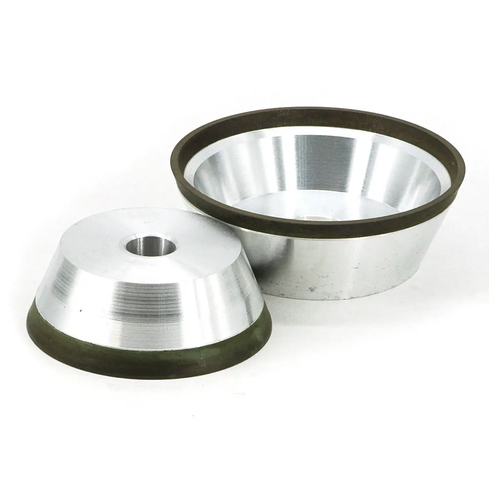 4/5/6 inch 11V9 Diamond flaring cup wet grinding wheel BW bowl shape diamond abrasive wheel for tungsten carbide sharpening R020