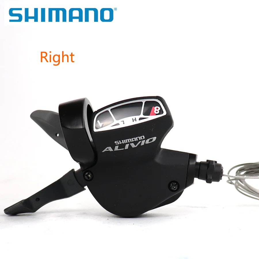 SHIMANO ALIVIO SL M410 3X8 S 24 S سرعة شيفتر رافعة الزناد التبديل اليسار واليمين زوج مع الداخلية التحول كابل MTB دراجة أجزاء SHIMANO ALIVIO SL M410 3X8 S 24 S سرعة شيفتر رافعة الزناد التبديل اليسار واليمين زوج مع الداخلية التحول كابل MTB دراجة أجزاء