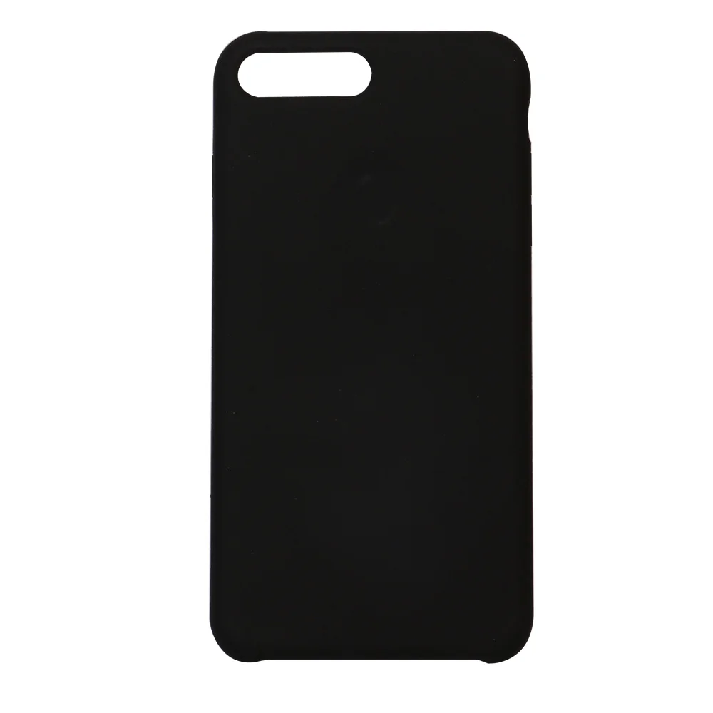 Ikase Store жидкий силиконовый чехол для мобильного телефона для iphone x xr xs max мягкое Сенсорное покрытие из микрофибры чехол для iphone 8 7 6 6s plus - Цвет: 23.Black