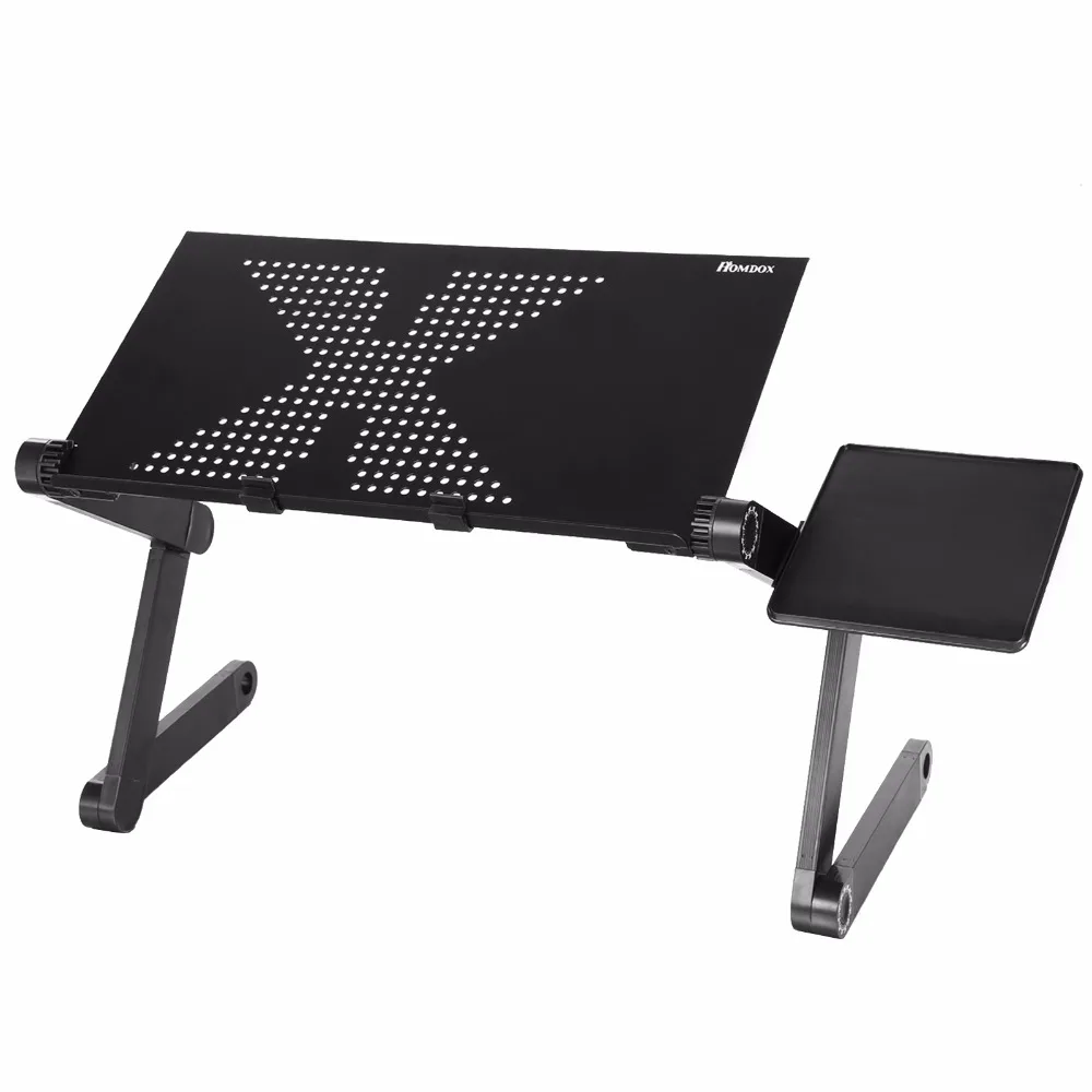 Homdox Computer Desk Portable Adjustable Foldable Laptop Notebook Lap PC Folding Desk Table Vented Stand Bed Tray N20*