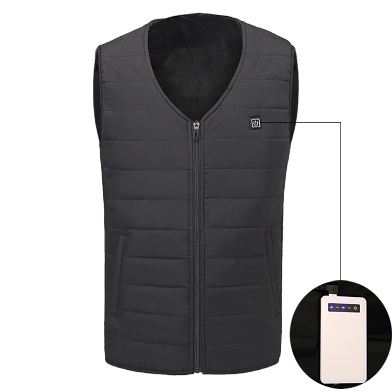 

2018 Winter Heated Vest Men Women Electric Heated Jacket Thermal Clothes Fishing Hunting Fast Heat Waistcoat Gilet Chauffant