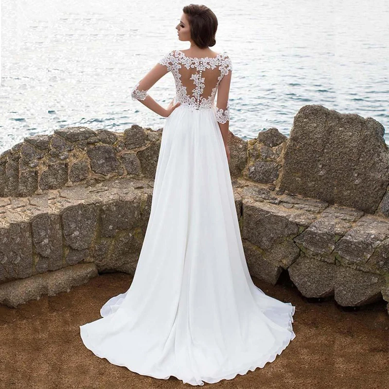 Beach wedding dress Boho Bride Dress (6)