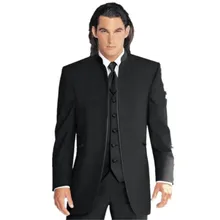 Мужской костюм мужской Модный деловой повседневный костюм из трех предметов(пиджак+ брюки+ жилет) свадебное банкетное платье поддержка на заказ