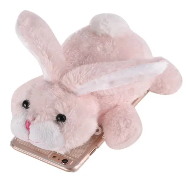 3D Rabbit Cute Doll Toy Plush Hare Phone Case For iPhone 7 Plus Bunny
