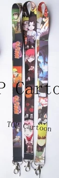 

Free Shipping 20 Pcs Popular Japanese Anime Naruto key chains Mobile Phone Neck Straps Keys Camera ID Card Lanyard T27