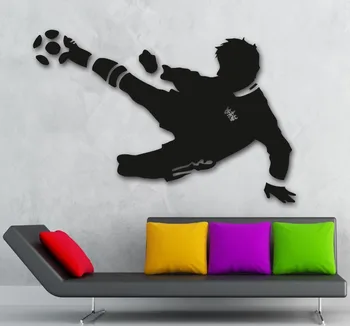 

Wall Sticker Vinyl Decal Sports Fan Soccer Ball Plastic for Window Furniture Pattern Modern Boys Room Art Single-piece Package
