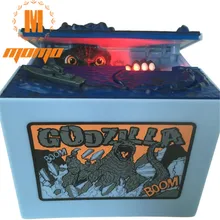 1 pcs Dinosaur Godzilla Monster musical movement has an Chirldren Money Box Coin Piggy Bank Savings Party Favors