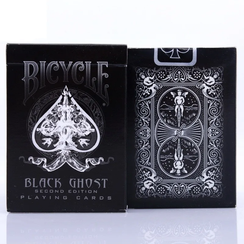 Велосипед Ghost Deck Ellusionist черный/белый игральные карты коллекционный покер Волшебные трюки реквизит для профессионального волшебника