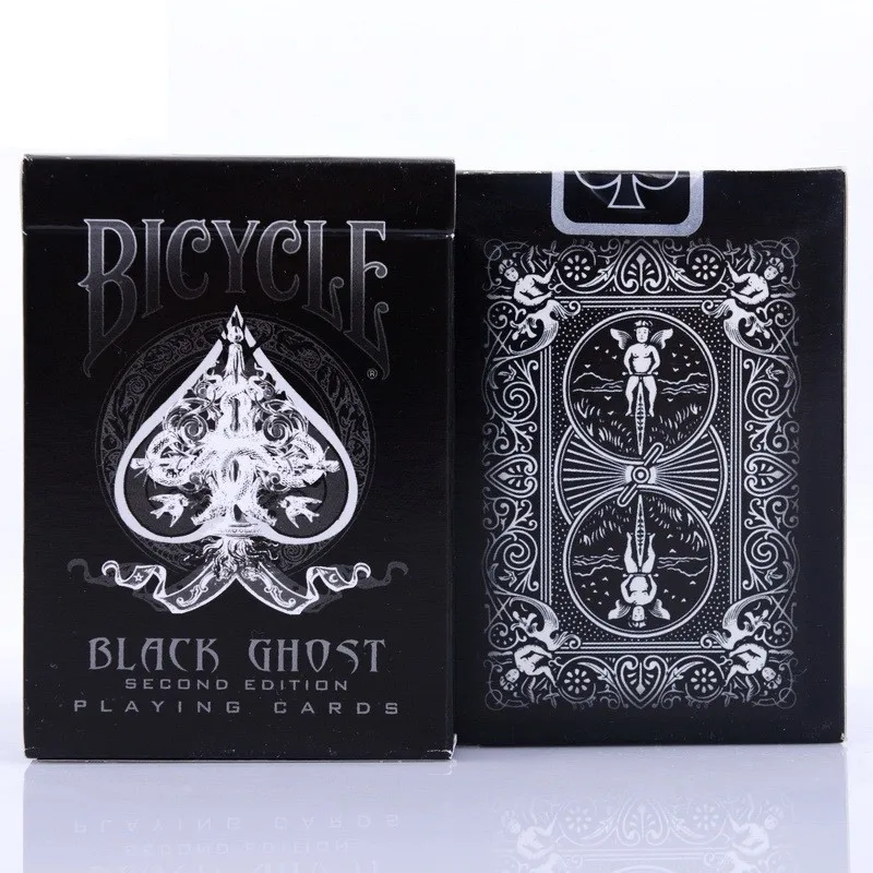 12 DECKS BICYCLE GHOST BLACK ELLUSIONIST PLAYING CARDS MAGIC SEALED BOX CASE NEW 