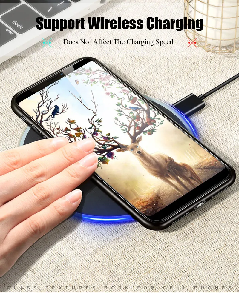 Hisomone 9H Tempered Glass Phone Case For Xiaomi Redmi 5 Plus Note 5 4X Animal Silicone Back Cover Case For Xiaomi Mi A1 8 5X