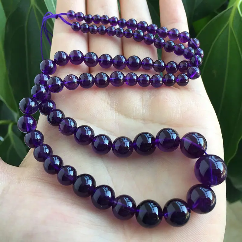 

Natural Purple Amethyst Crystal Bracelet & necklace Elephant pendant (0923)