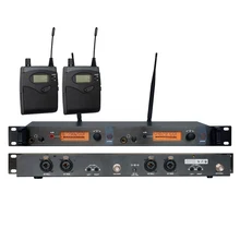 Sale Double channel In Ear Monitor Wireless System, Twin transmitter Monitoring Professional for Stage Performance UK-2050
