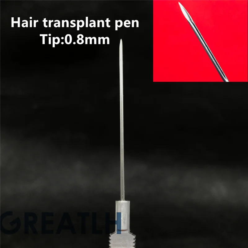 Pen tip(0.8mm) 0,8 мм вручную имплантированные инструменты для наращивания бровей волос трансплантация волос ручка волосяные фолликулы посадки наконечники для ручек инструмент для волос Горячая Распродажа - Цвет: Pen tip(0.8mm)
