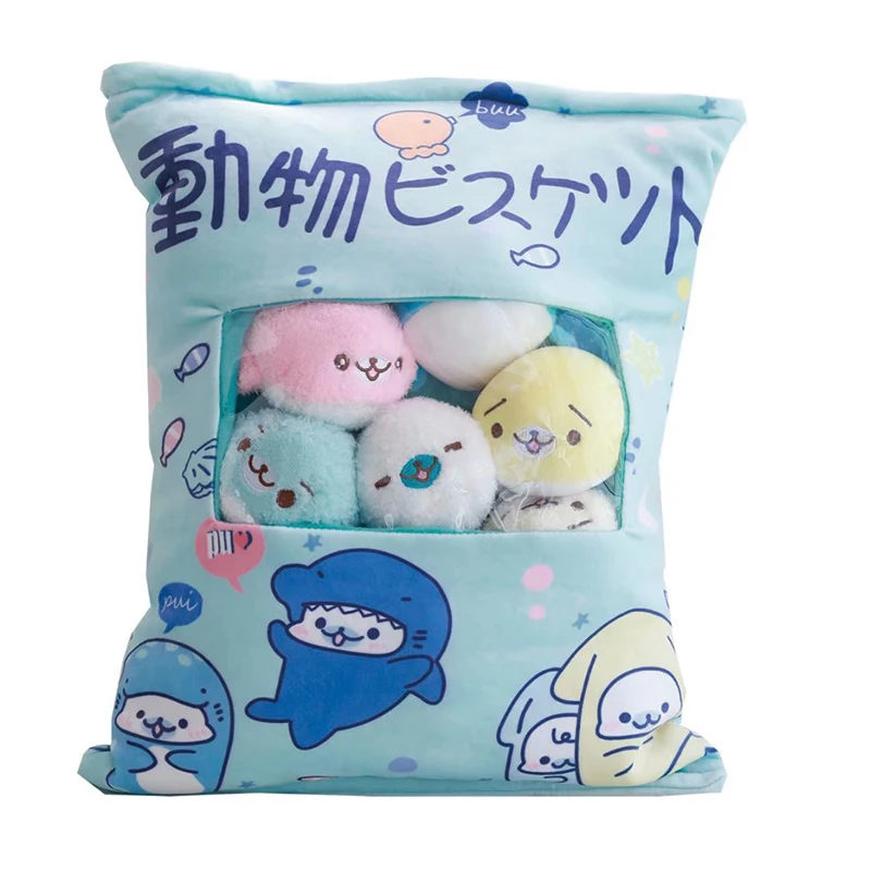 Ins A bag Kawaii Seal плюшевая распродажа 8 шт. милая искусственная мягкая Набивная