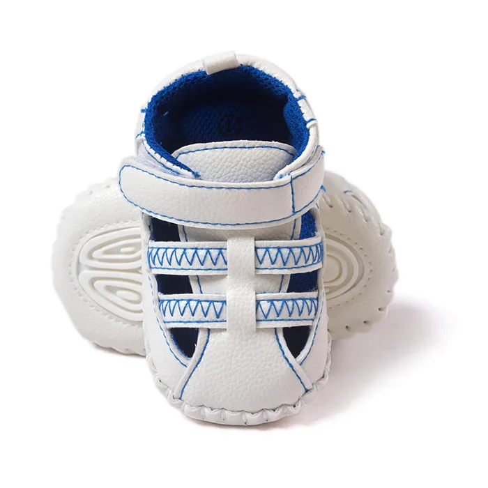 Летняя и весенняя обувь для мальчика из искусственной кожи сандалии для новорожденных от 0 до 18 месяцев 11.12.13cm.CX65A