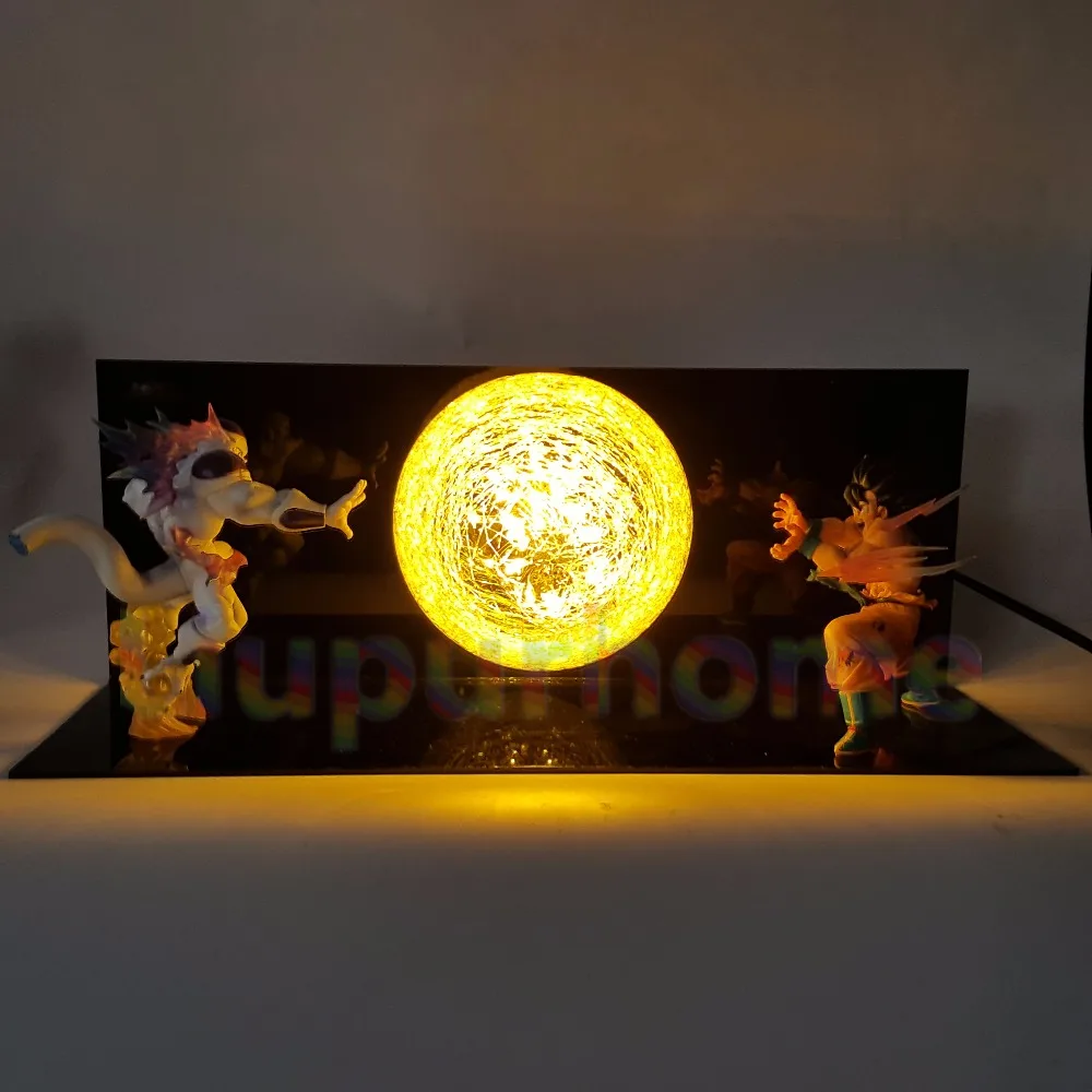 Dragon Ball Z Сон Гоку Vs Фриза LED Ночные светильники Настольная лампа аниме Dragon Ball Z DBZ Сон Гоку светодиодные лампы рождество Декор