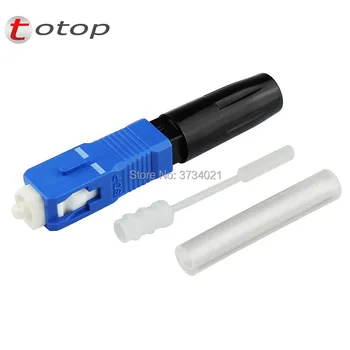 

100Pcs SCUPC Connector FTTH Fiber Optic Quick Connector SC UPC Fast Connector