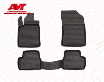 

Floor mats for Citroen DS3 2011- 4 pcs rubber rugs non slip rubber interior car styling accessories