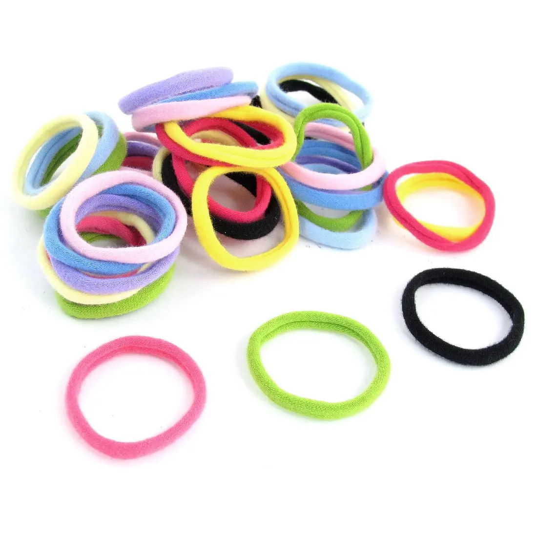 2017 NEW 40 Pcs Assorted Colors Elastic Band Hair Tie Band Ponytail