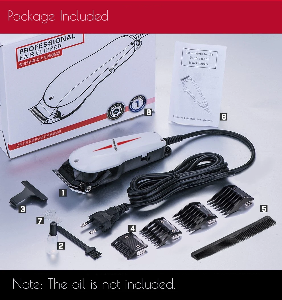 BaoRun 808 Pro Electric Hair Clipper Beard Shaver Trimmer