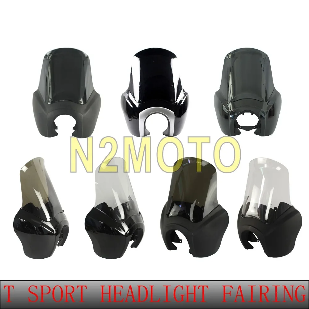 

6 Color Retro Headlight Fairing w/ Smoke Windshield Windscreen Kit For Harley Dyna Street Bob Wide Glide FXD FXR FXDXT 1987-2017